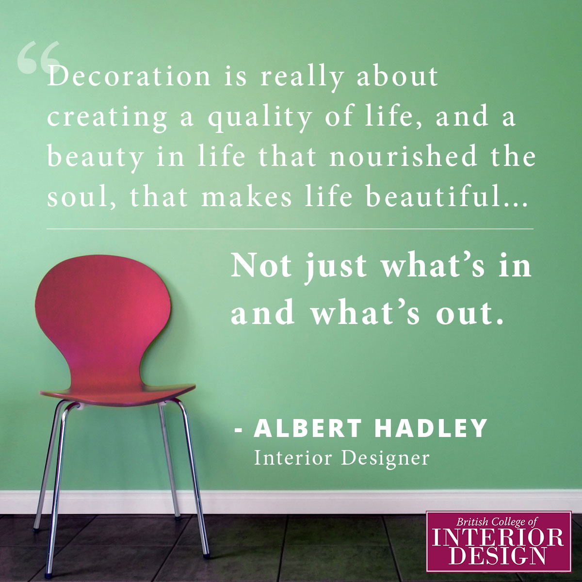 Albert Hadley on Defining Decoration