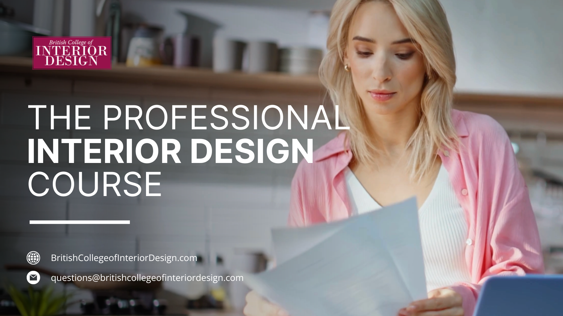 Watch our interior design course video